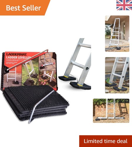 Ladder leveler with - with, non-slip